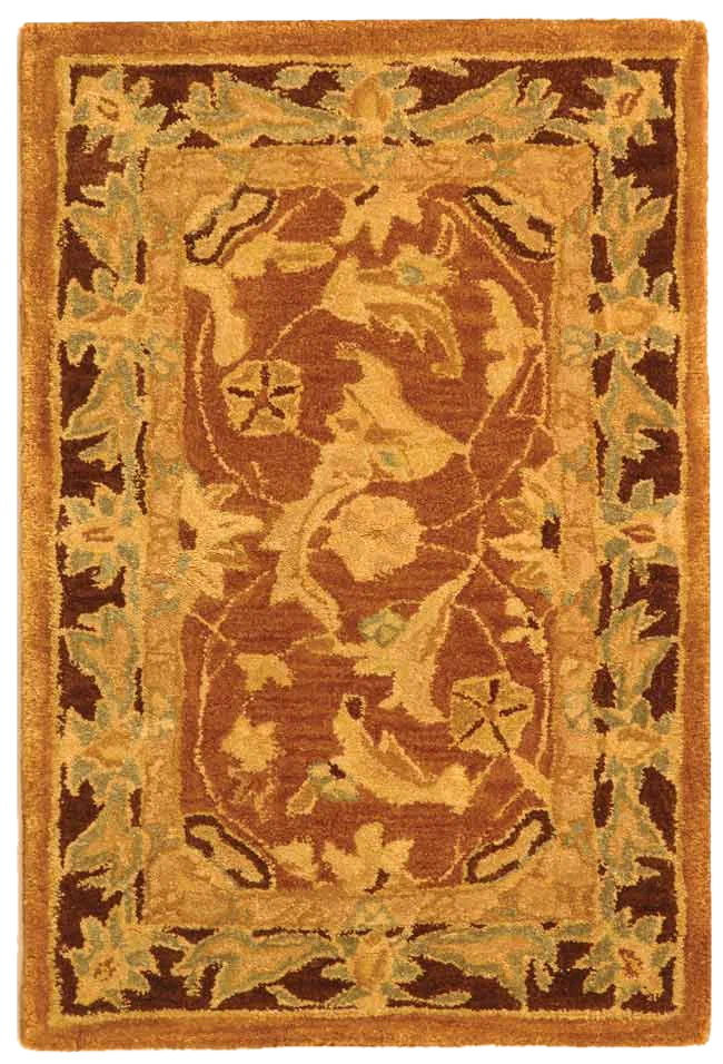 Anatolia Floral Arabesque Hand-Tufted Shag Wool Rug