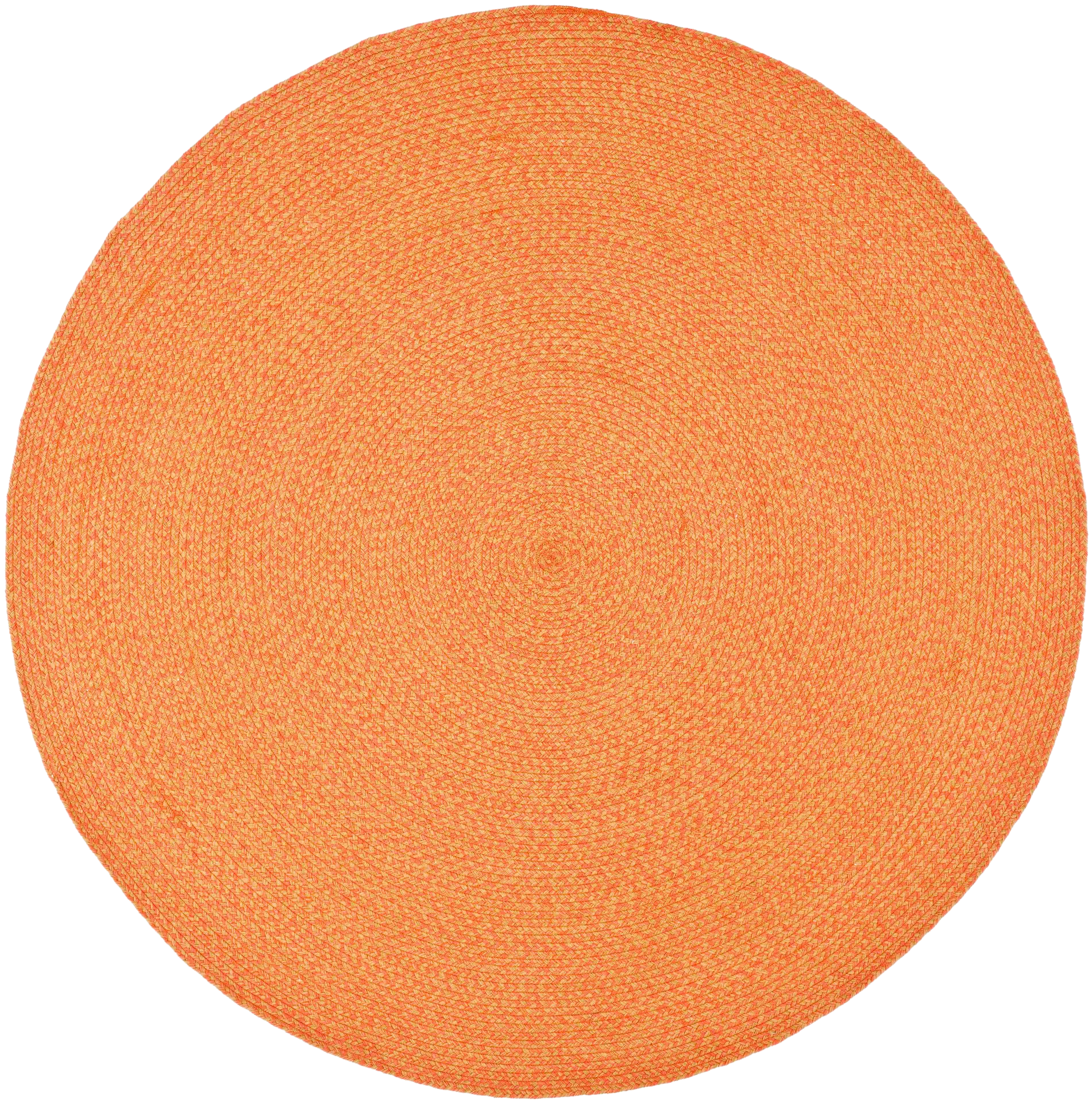 Braided Solid Oval Hand-Woven Cotton Rug