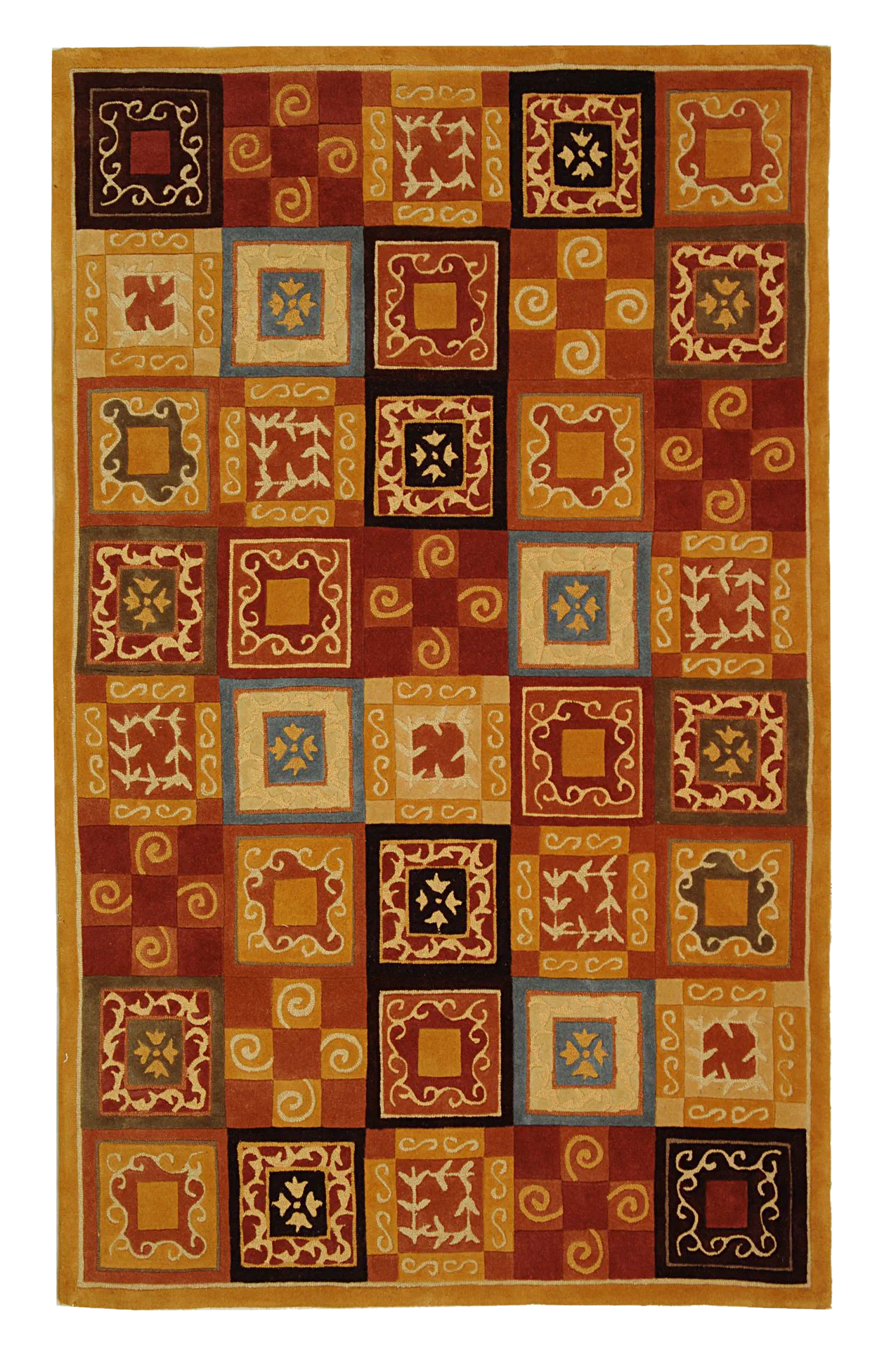 Cosmopolitan Patchwork Tile Wool Rug