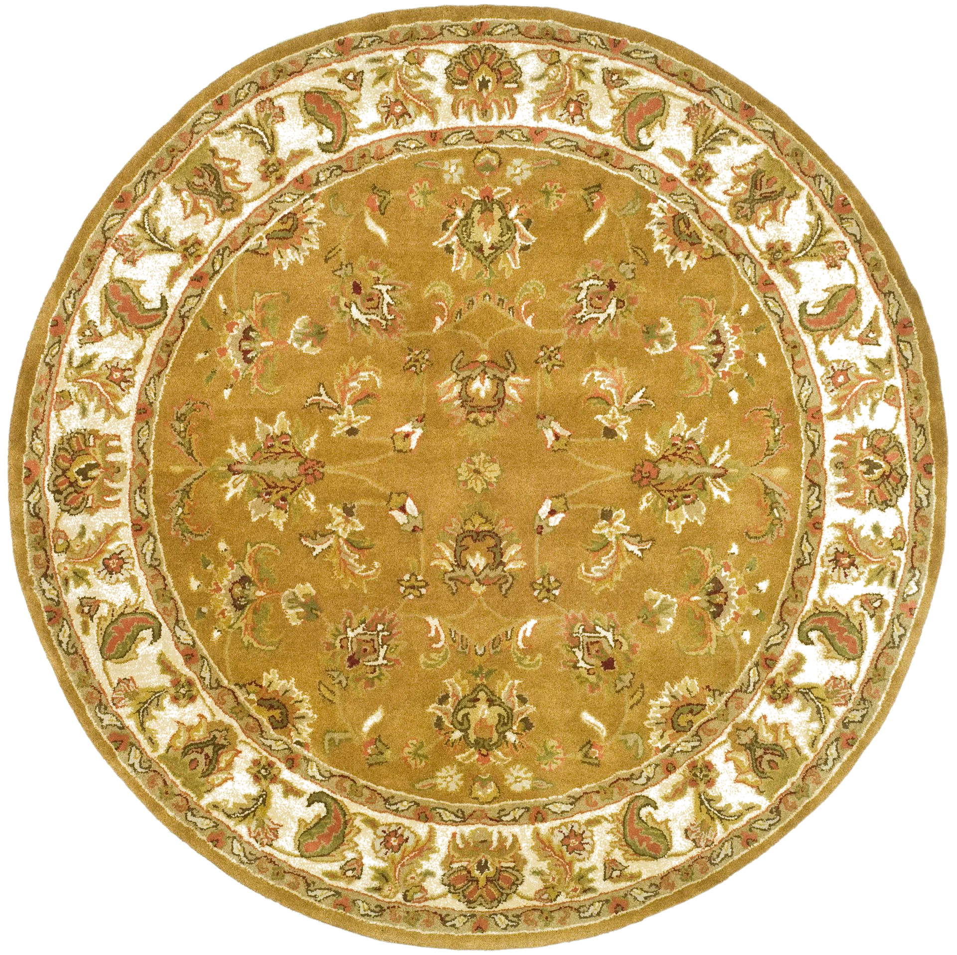 Heritage Botanical Scroll Hand-Tufted Wool Rug
