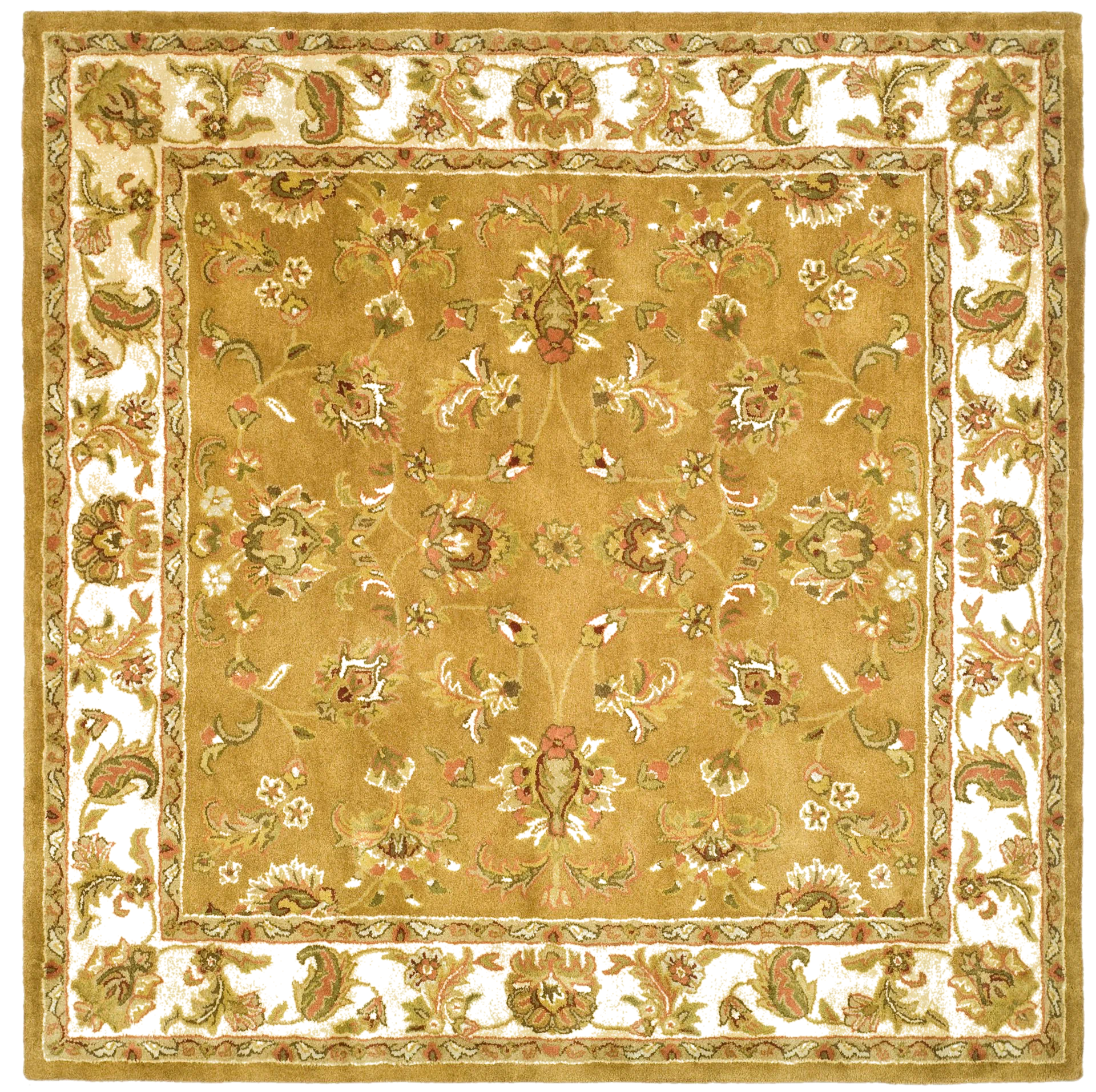 Heritage Botanical Scroll Hand-Tufted Wool Rug