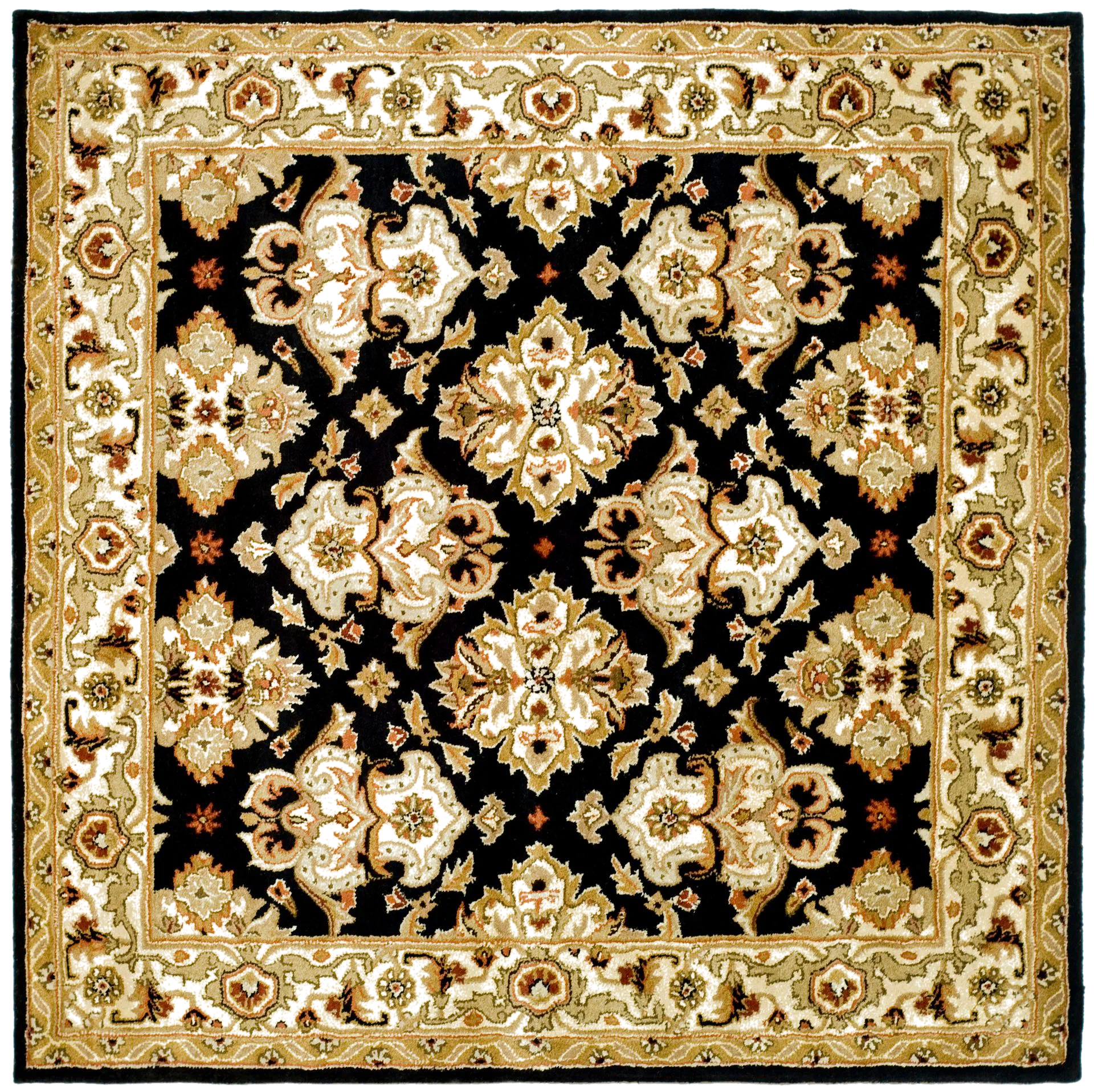 Heritage Repeating Palmette Hand-Tufted Wool Rug