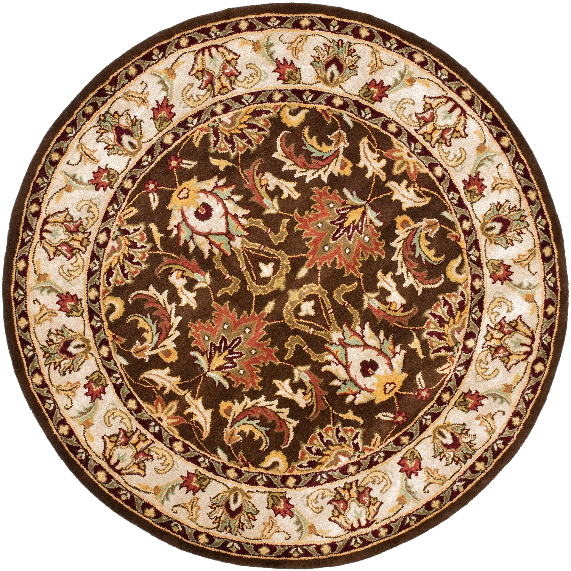 Heritage Botanical Scroll Hand-Tufted Wool Rug