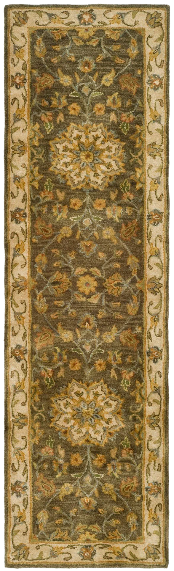 Heritage Rosette Medallion Hand-Tufted Wool Rug