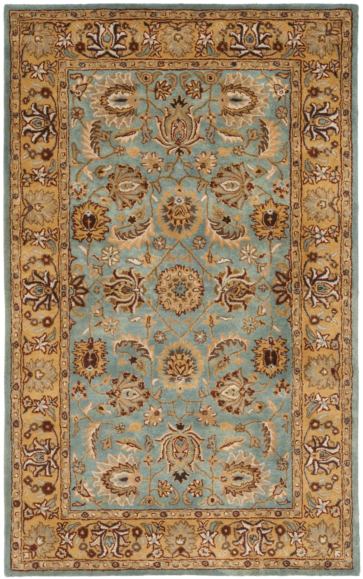 Heritage Botanical Medallion Hand-Tufted Wool Rug