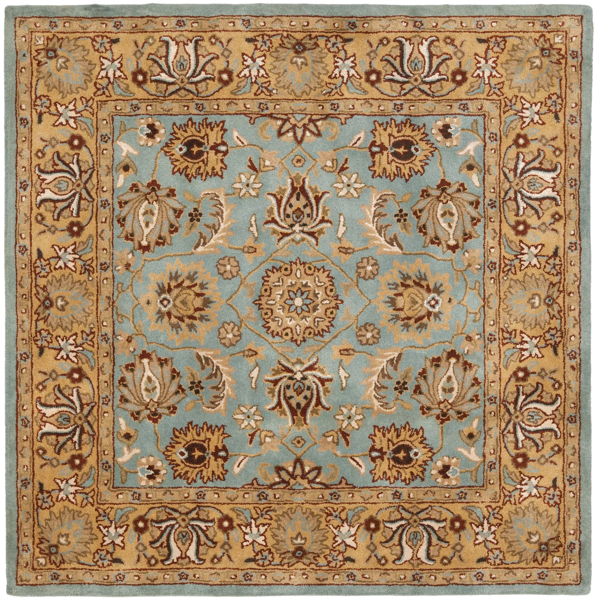 Heritage Botanical Medallion Hand-Tufted Wool Rug