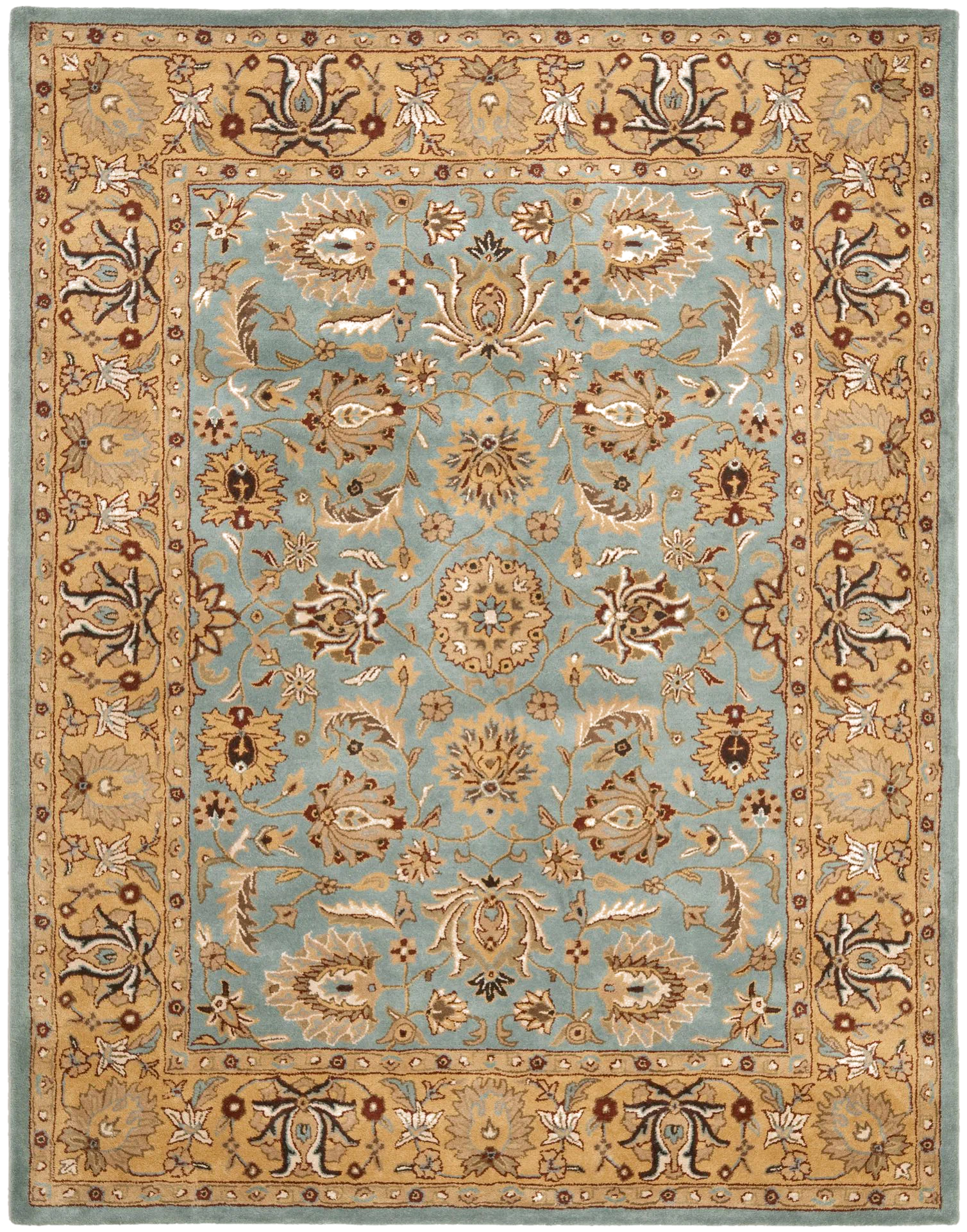 Heritage Botanical Medallion Hand-Tufted Wool Rug