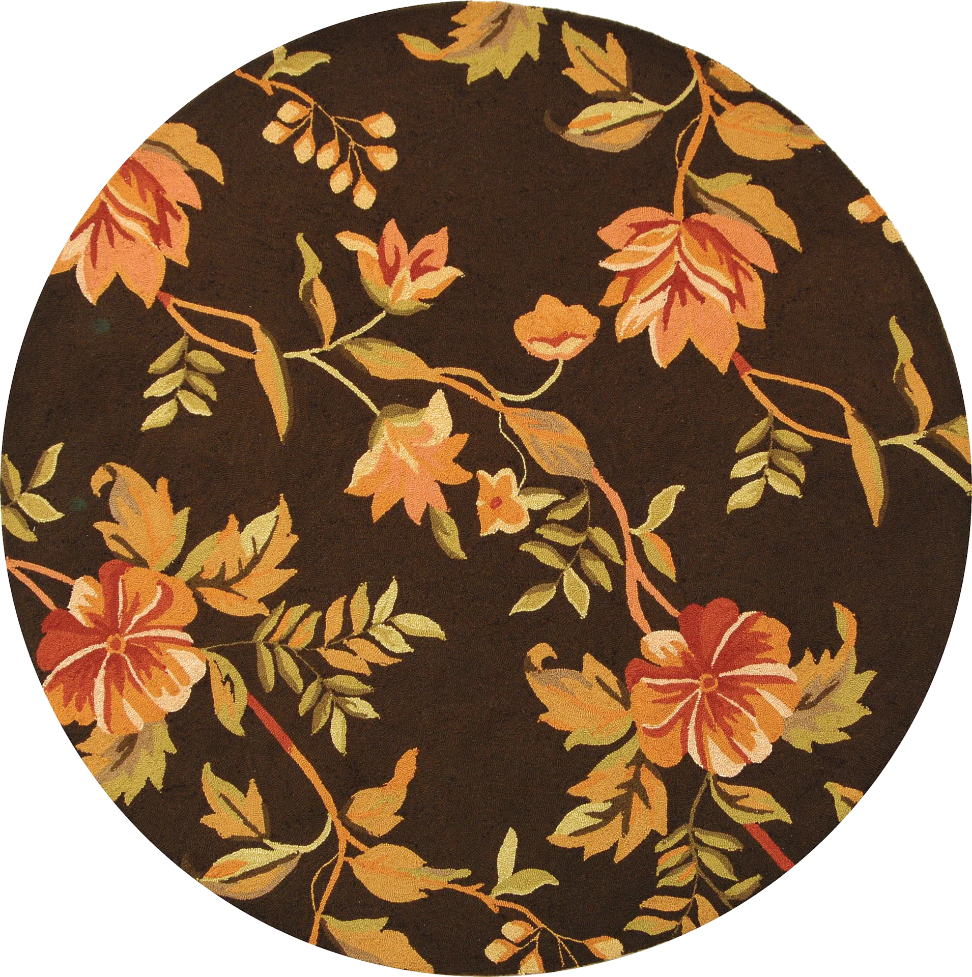 Chelsea Large Floral Vine Hand-Hooked Wool Rug