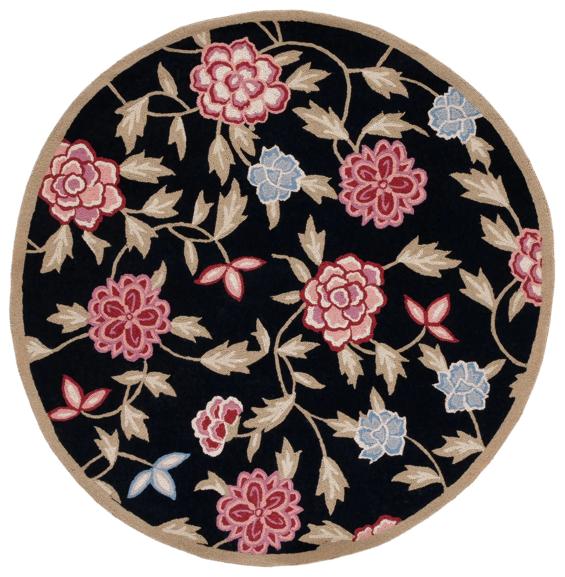 Chelsea Blossom Vine Hand-Hooked Wool Rug