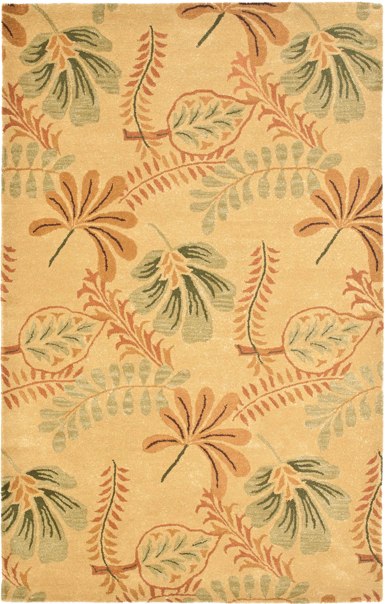 Jardin Leaf And Fern Hand-Tufted Wool Rug