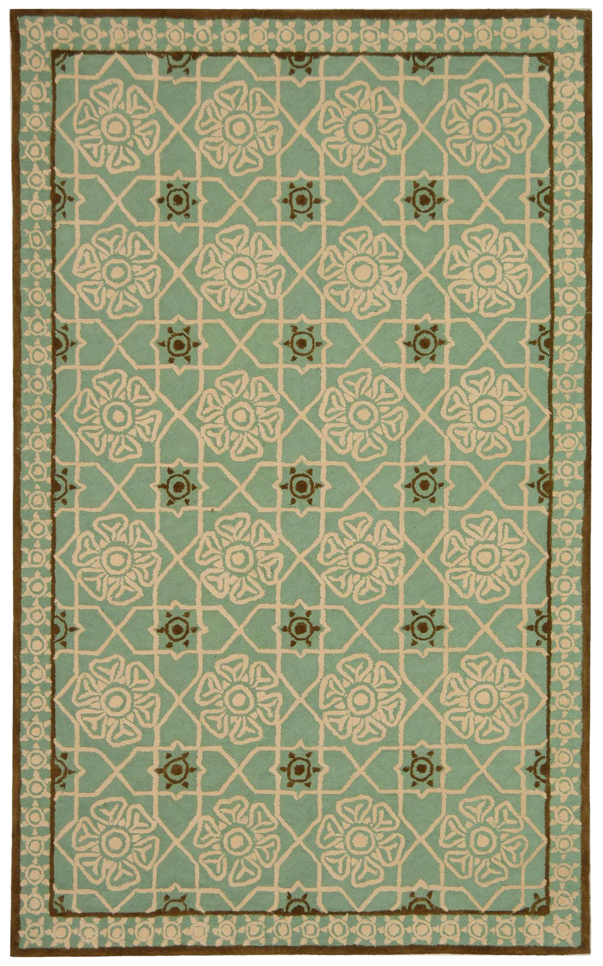 Teal / Ivory