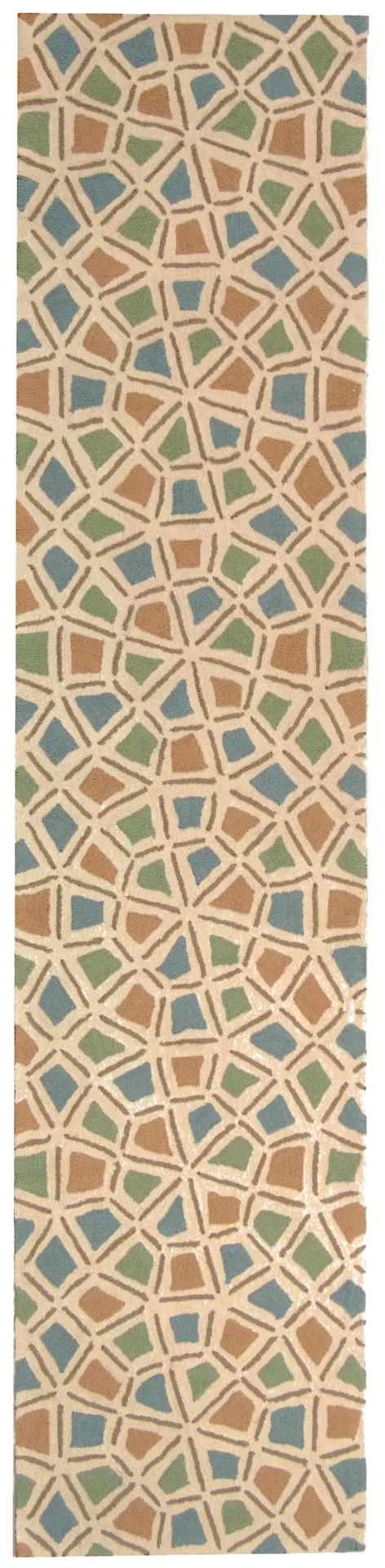 Newport Mosaic Hand-Hooked Cotton Rug