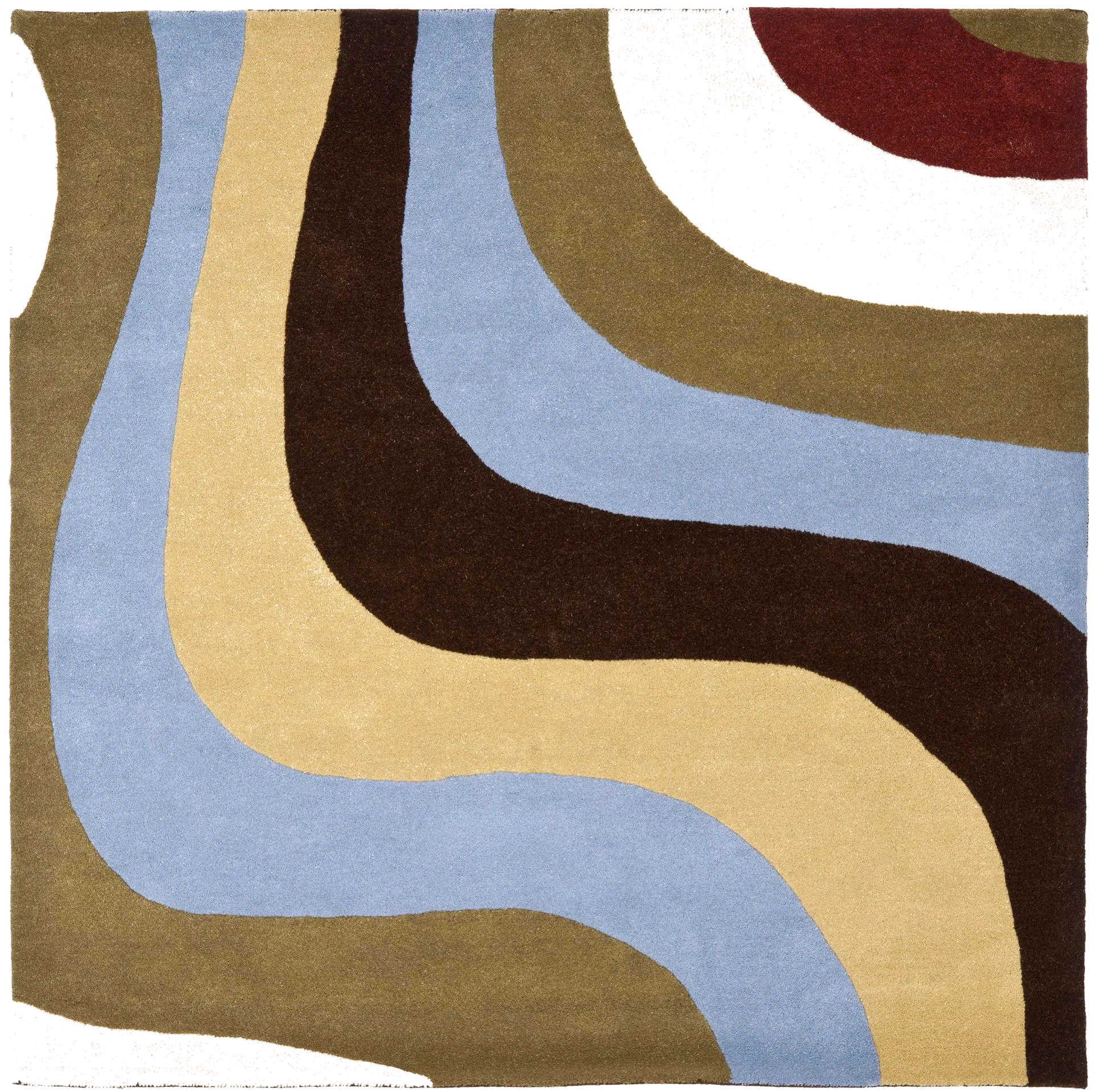 Rodeo Drive Wavy Stripe Hand-Tufted Wool Rug