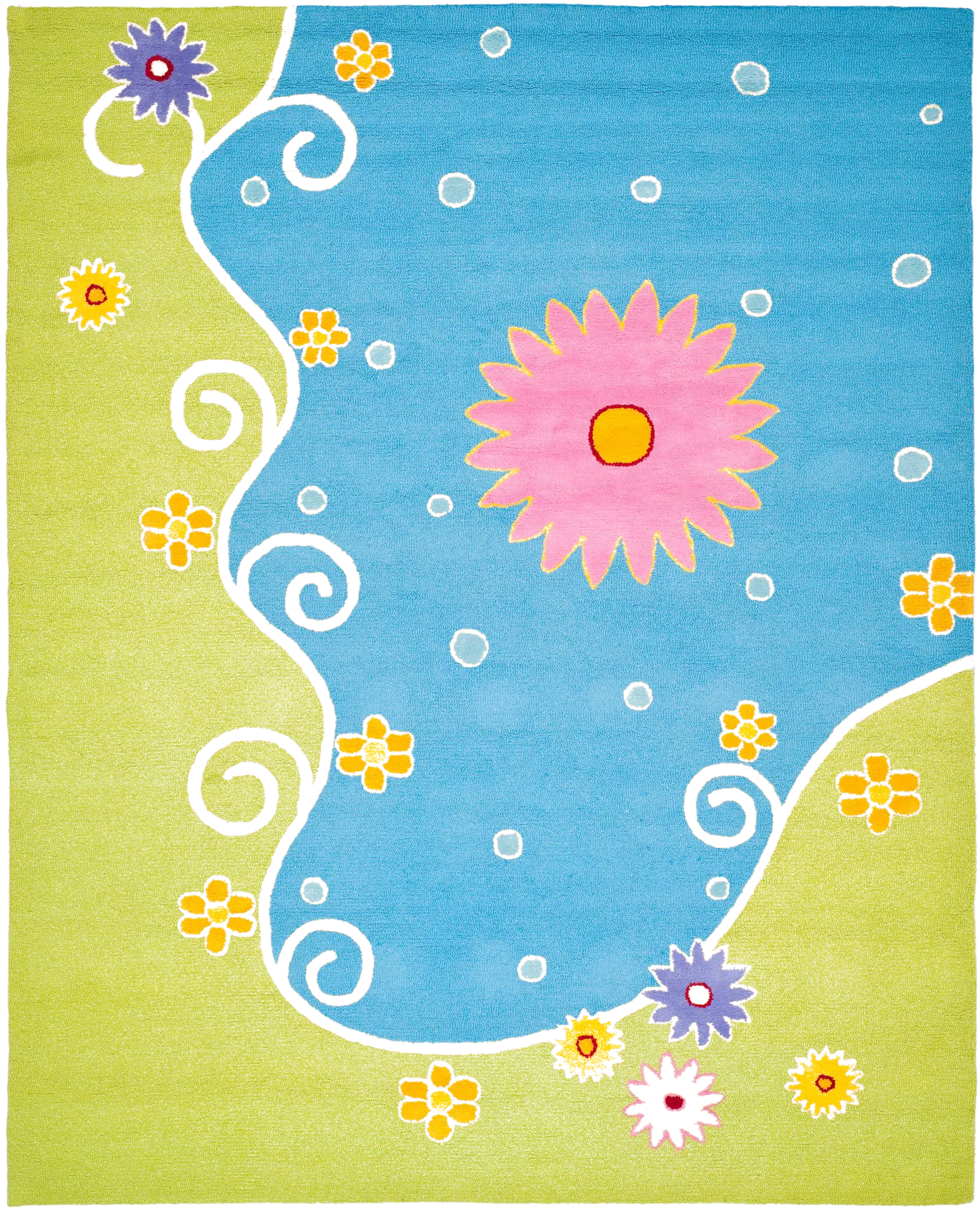 Safavieh Kids Garden Pond Floral Hand-Tufted Rug