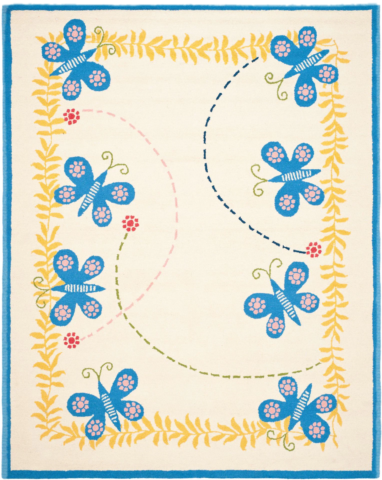 Safavieh Kids Butterfly Ring Hand-Tufted Rug