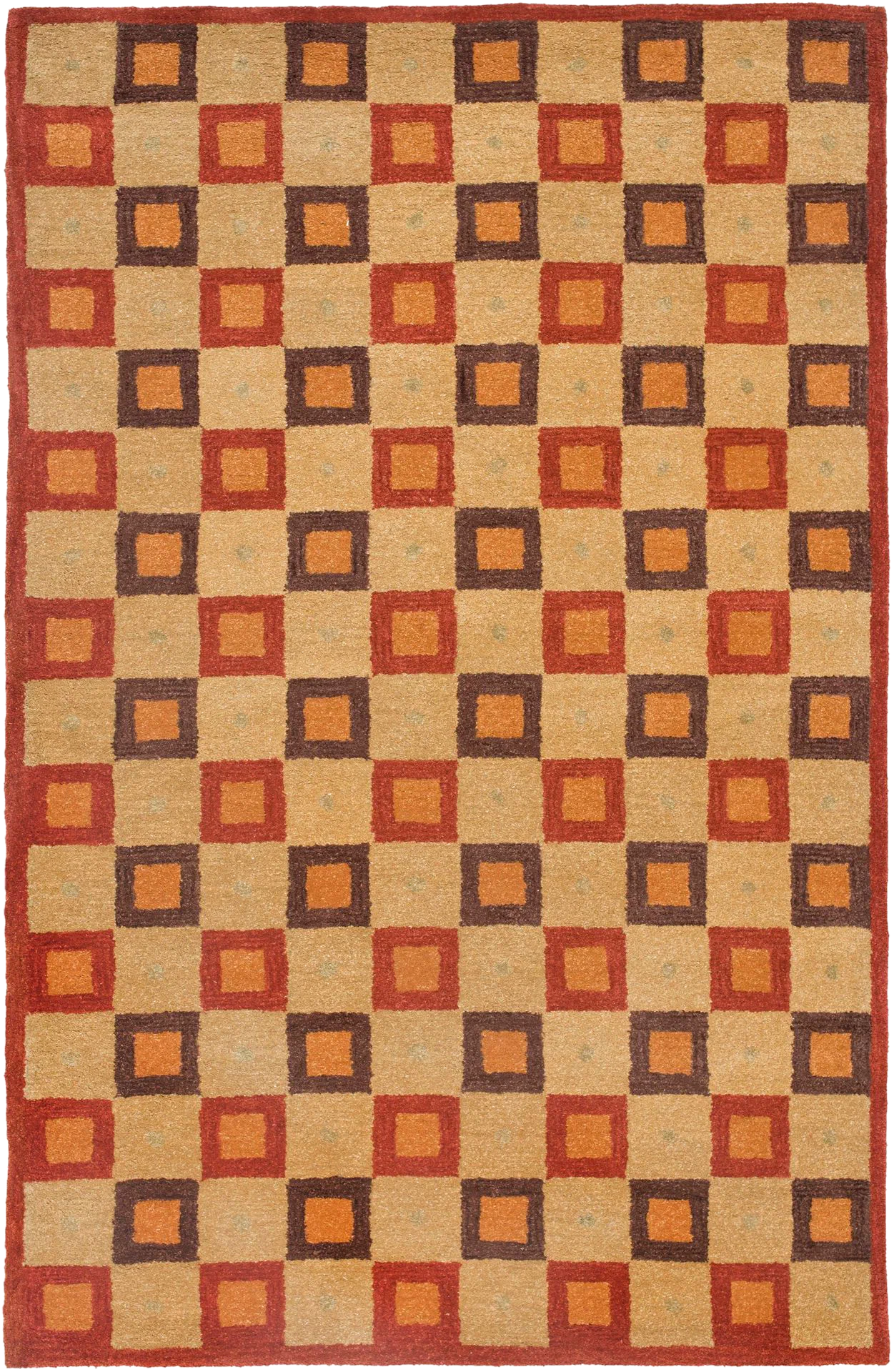 Soho Heritage Checkerboard Hand-Tufted Wool Rug
