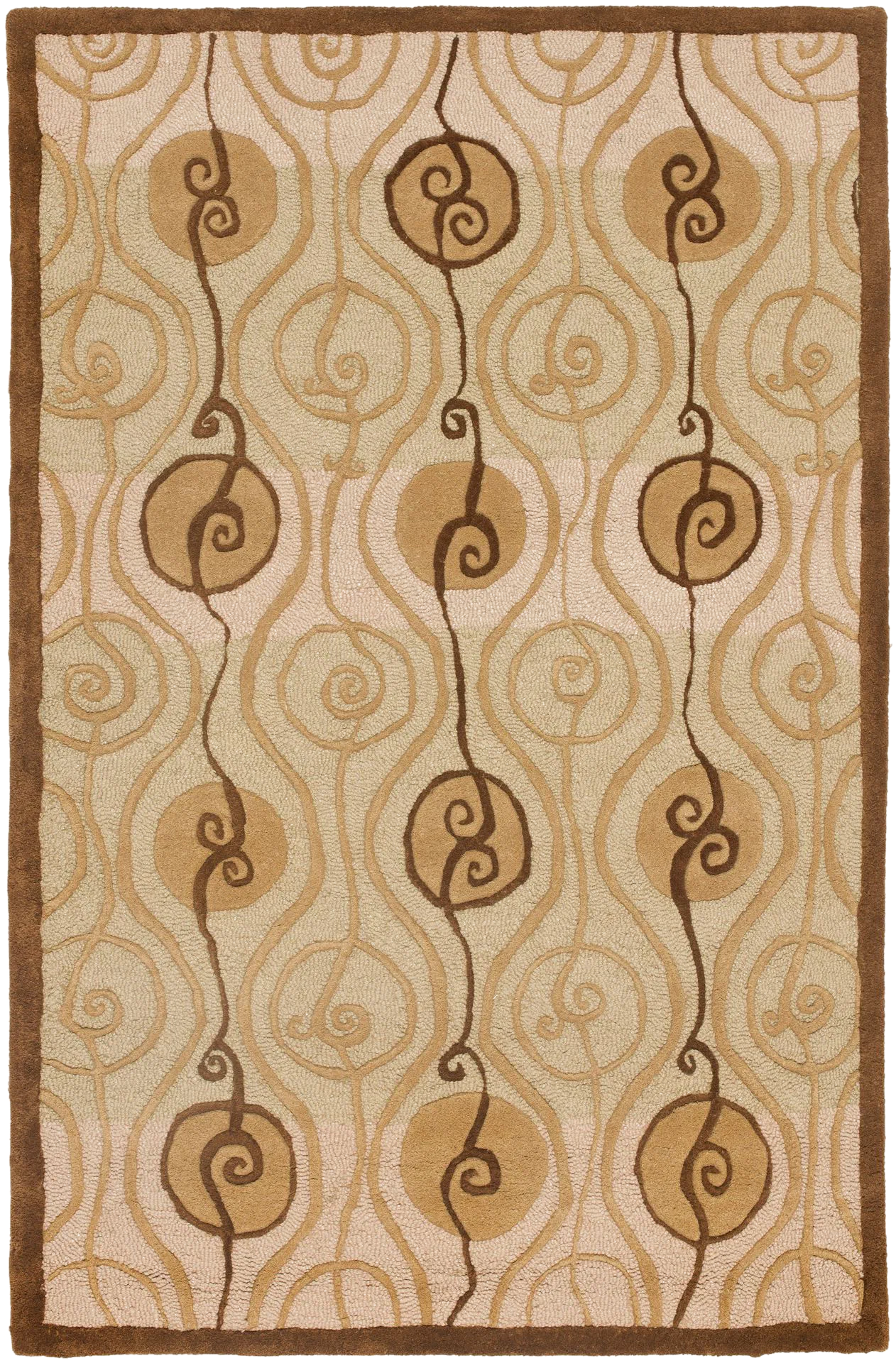 Soho Wavy Spiral Hand-Tufted Wool Rug