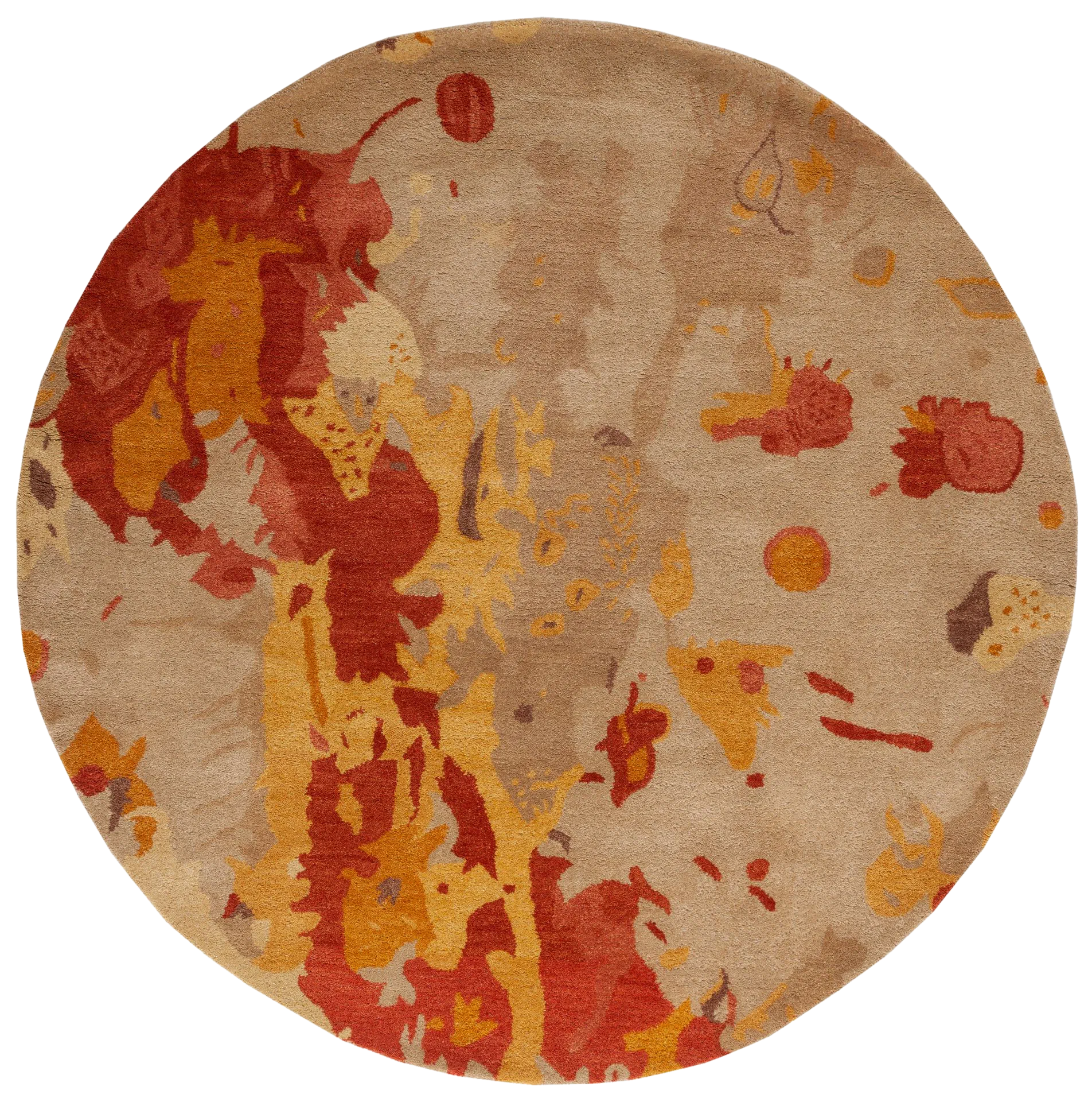 Soho Painterly Abstract Hand-Tufted Wool Rug
