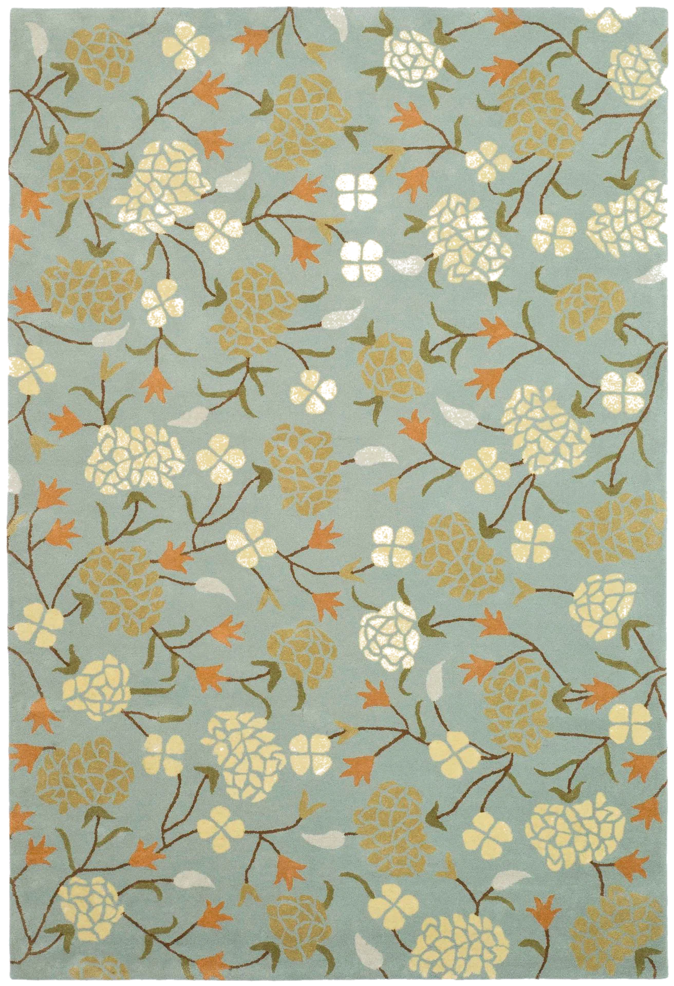Soho Floating Floral Hand-Tufted Wool Rug