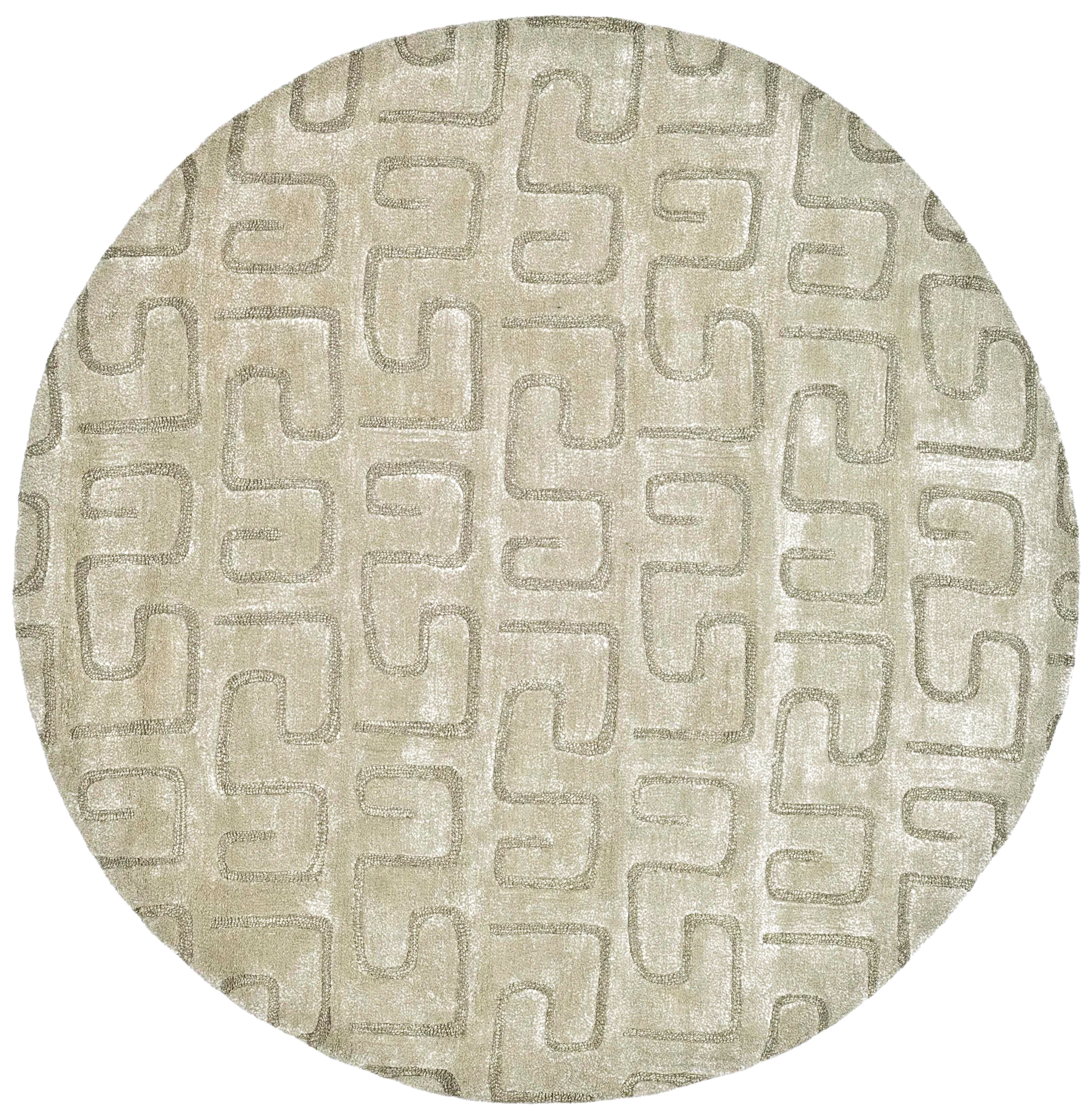 Soho Greek Key Hand-Tufted Wool Rug