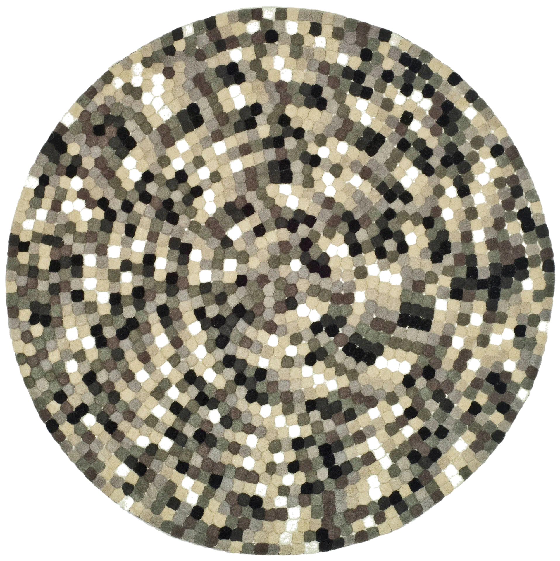 Soho Concentric Mosaic Hand-Tufted Wool Rug