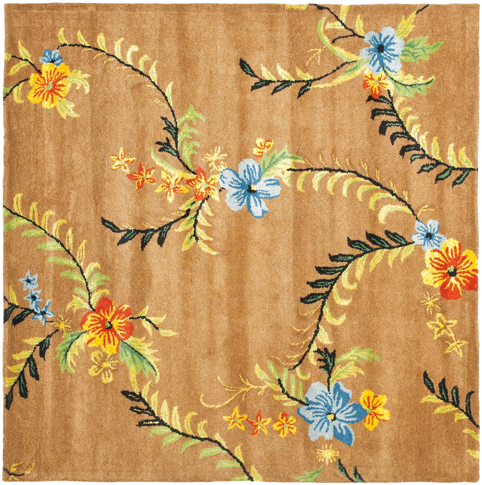 Soho Trailing Floral Vine Hand-Tufted Rug