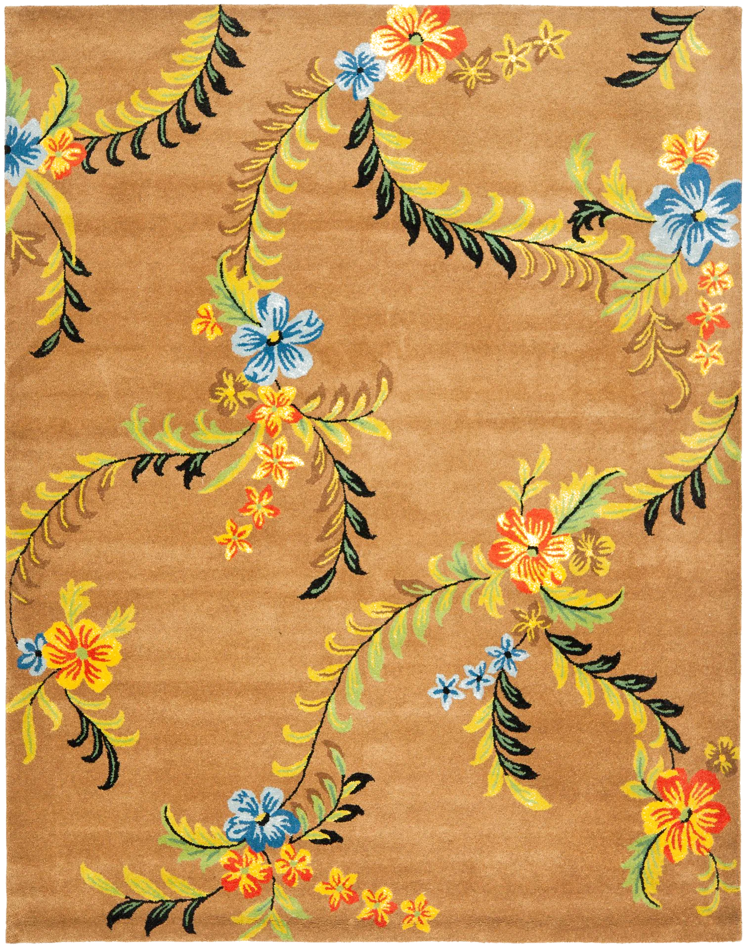 Soho Trailing Floral Vine Hand-Tufted Rug