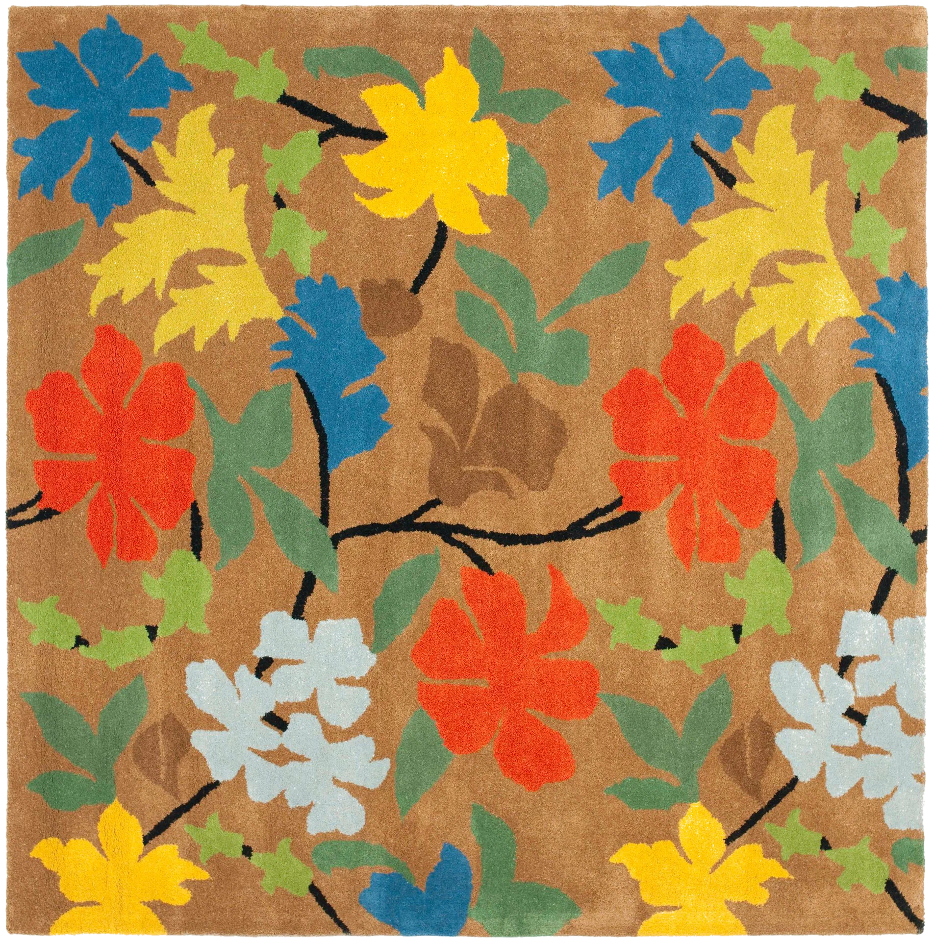 Soho Botanical Foliage Hand-Tufted Rug
