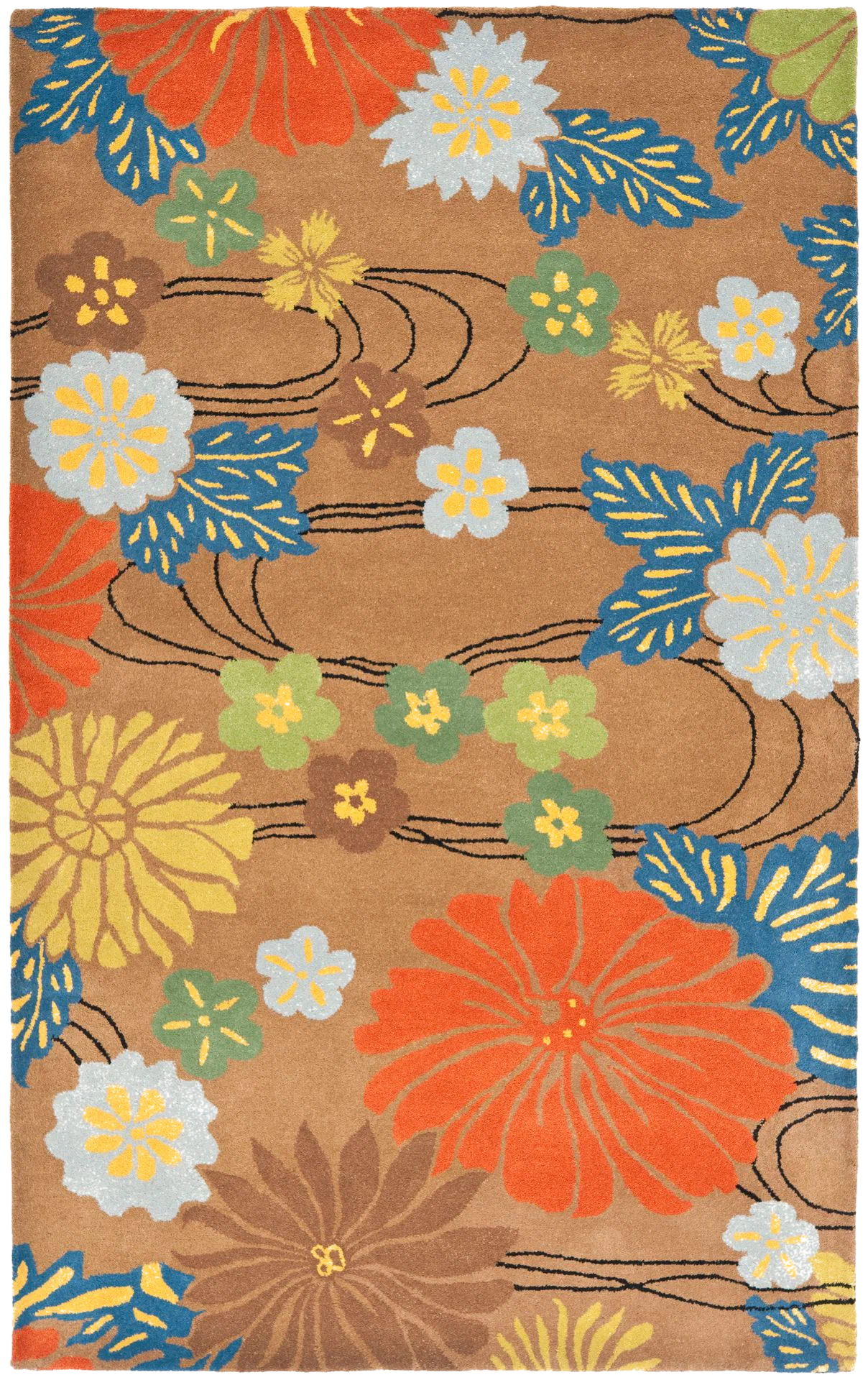Soho Floral Blooms Hand-Tufted Rug