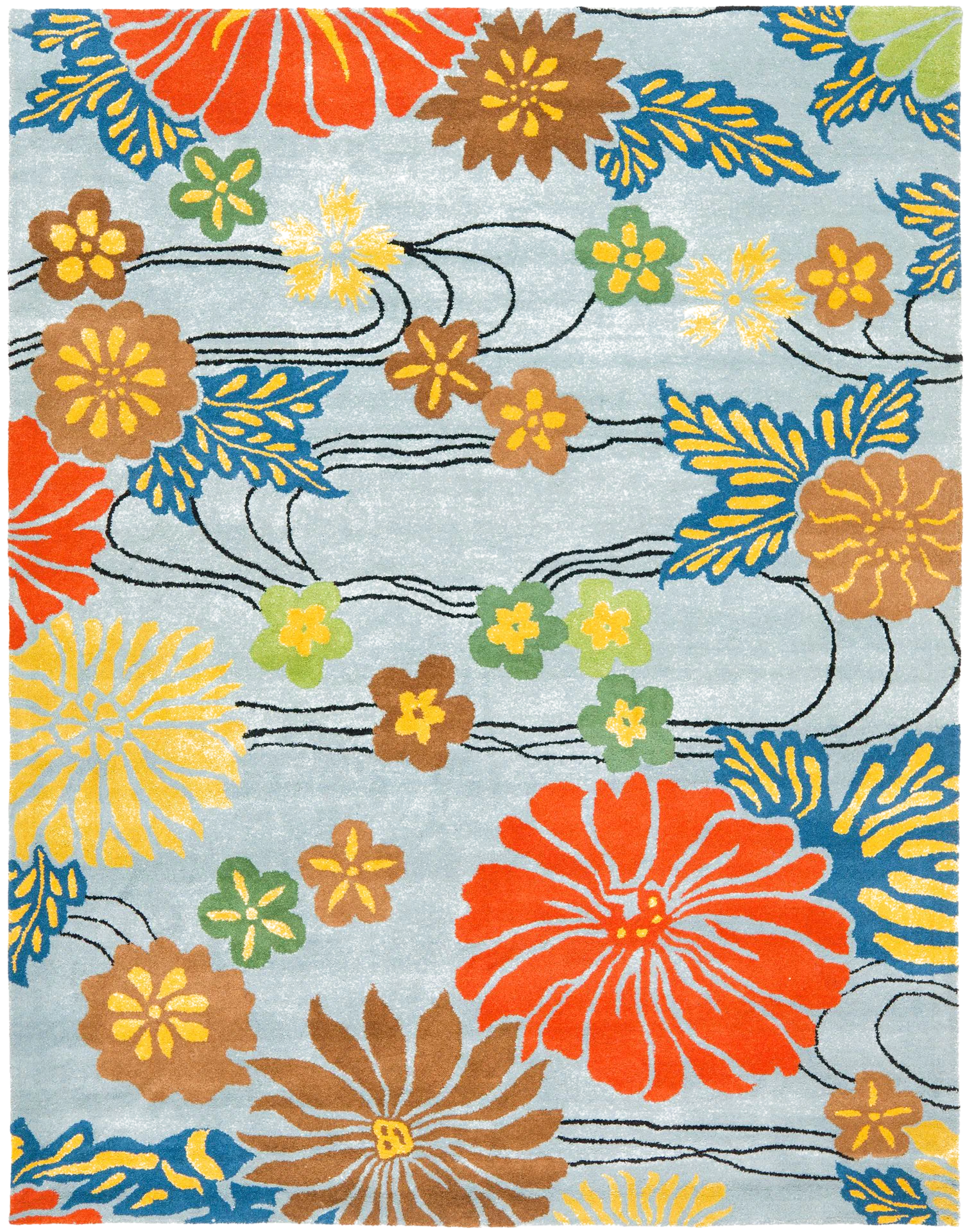 Soho Floral Blooms Hand-Tufted Rug