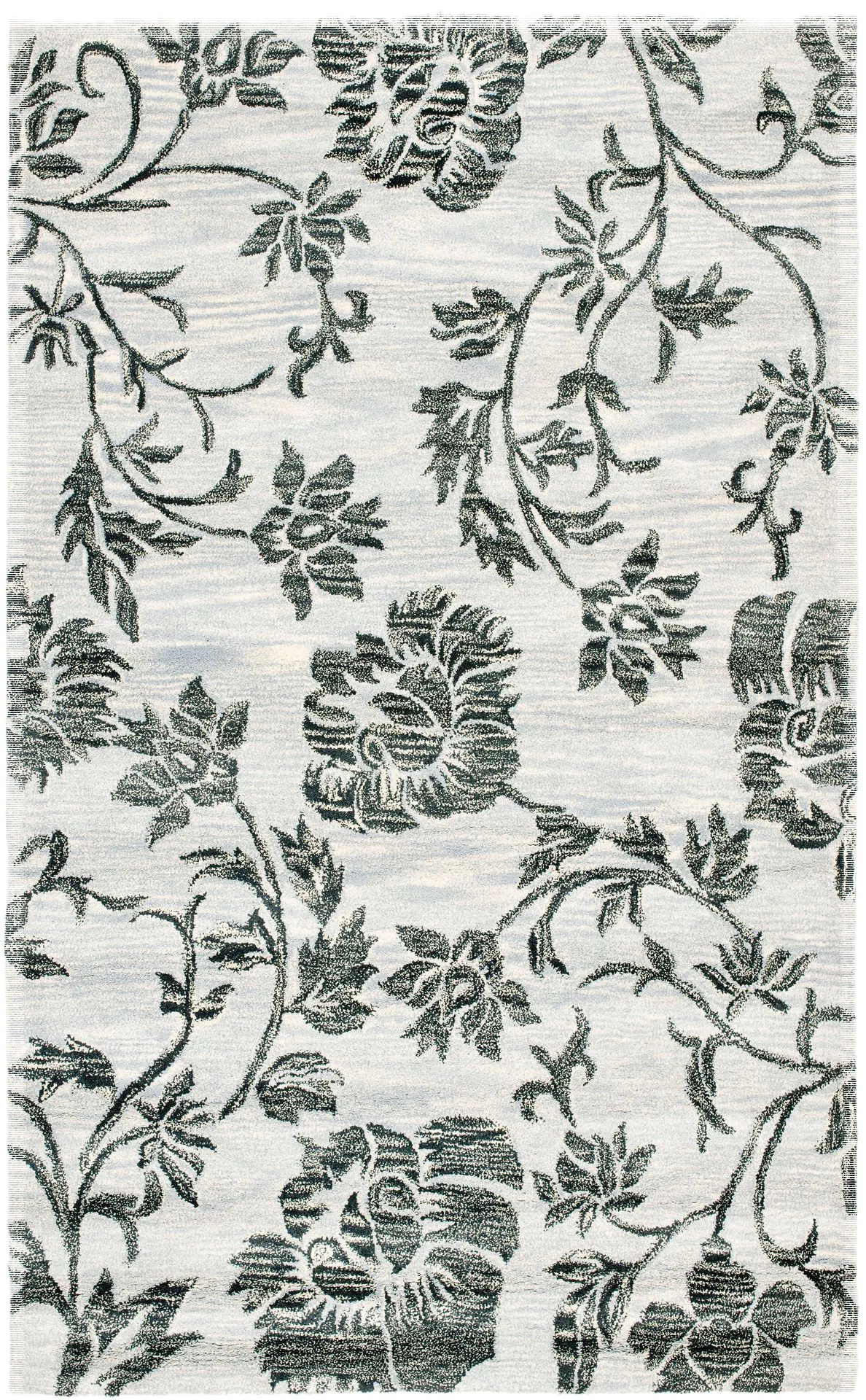 Soho Distressed Floral Vine Hand-Tufted Rug