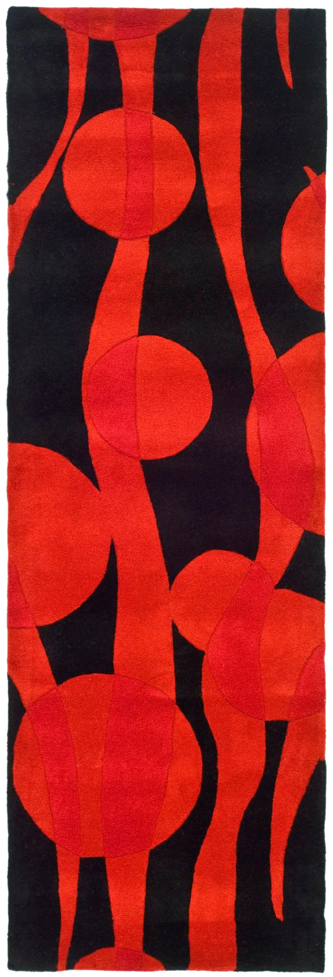 Soho Mid-Century Circles Hand-Tufted Wool Rug