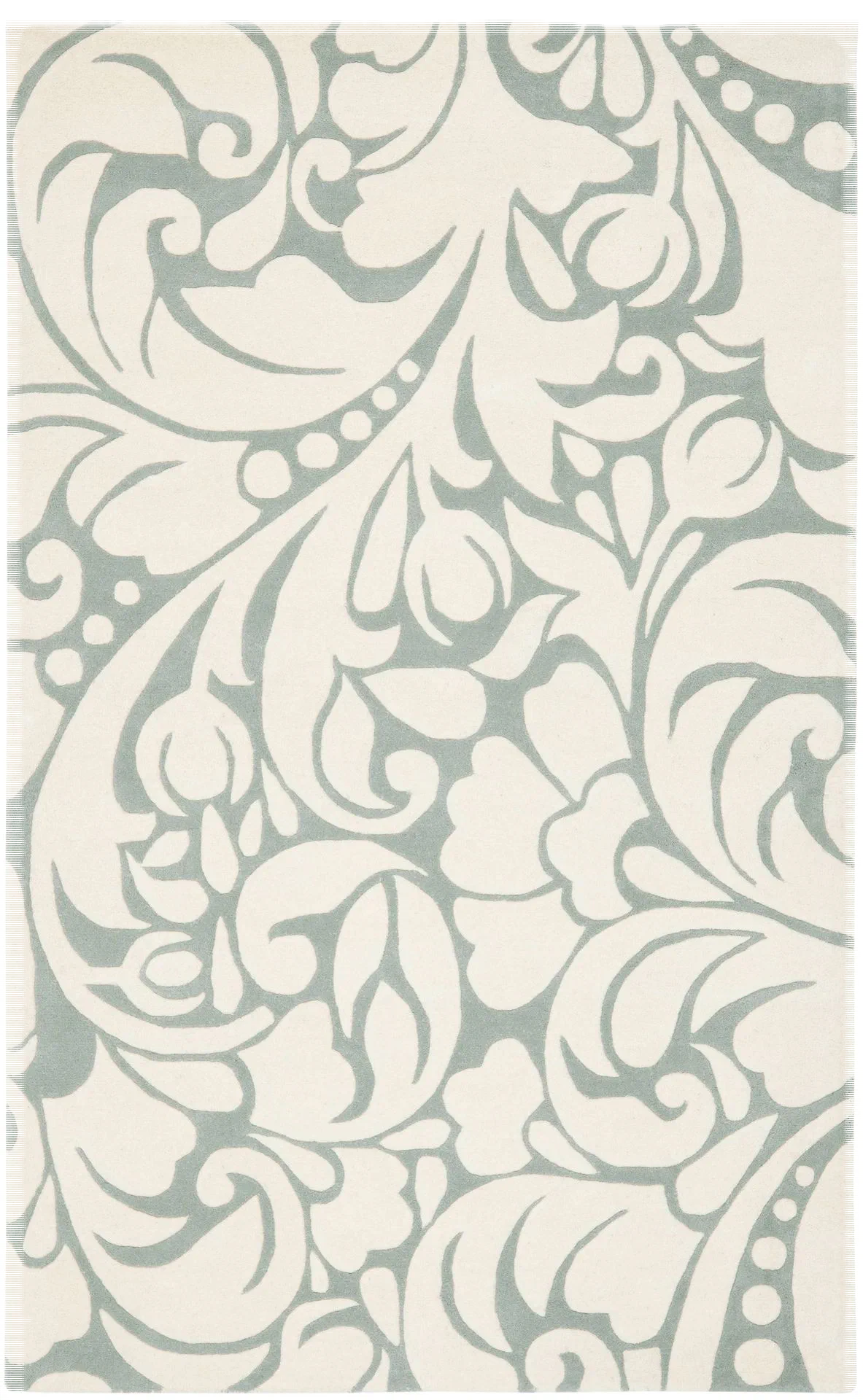 Soho Floral Scroll Hand-Tufted Rug