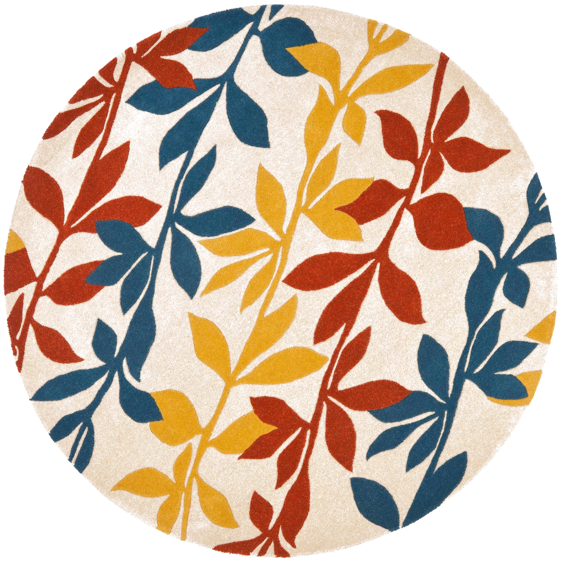 Soho Diagonal Leaf Vine Hand-Tufted Rug