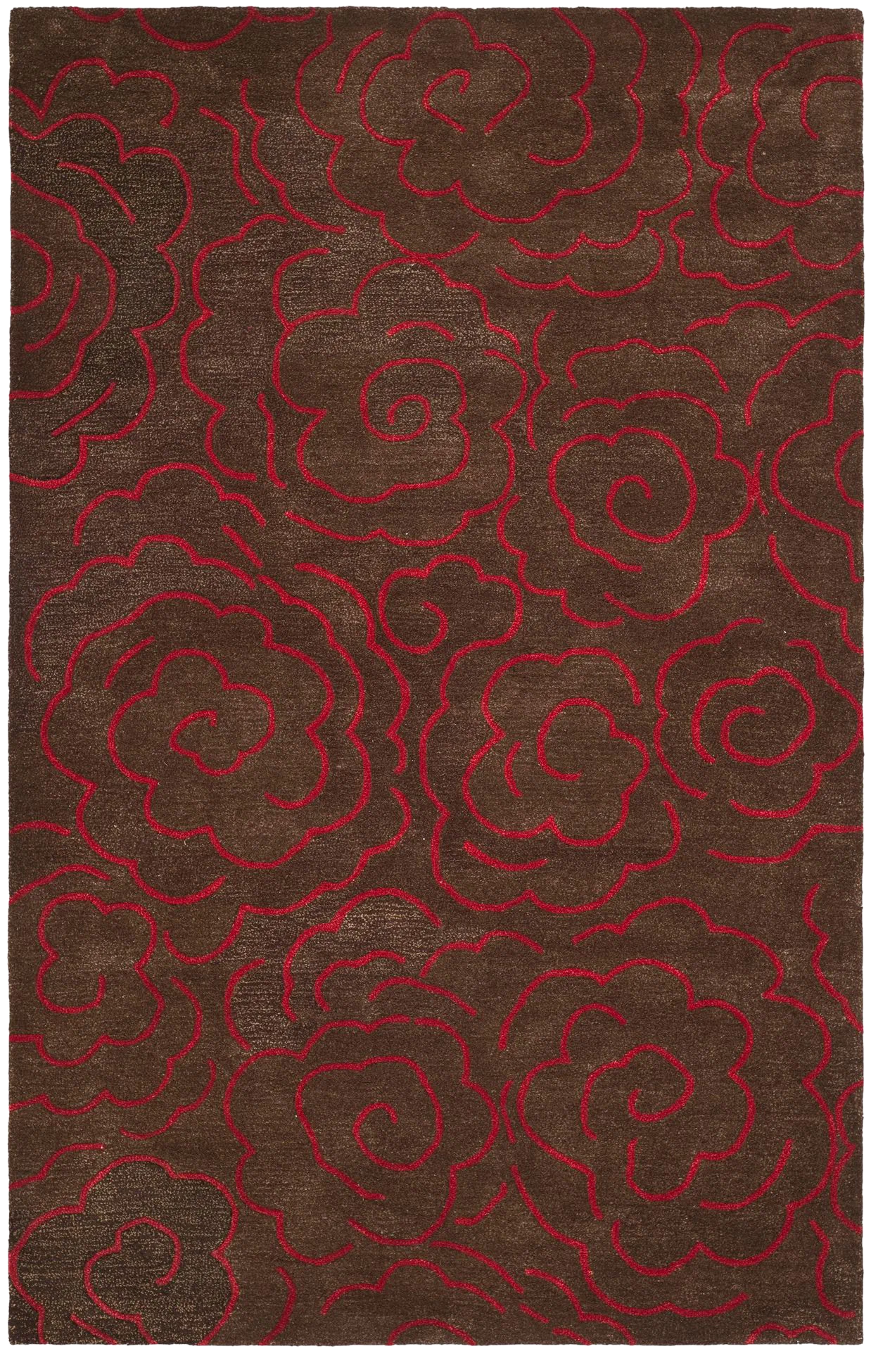 Soho Swirling Bloom Hand-Tufted Rug