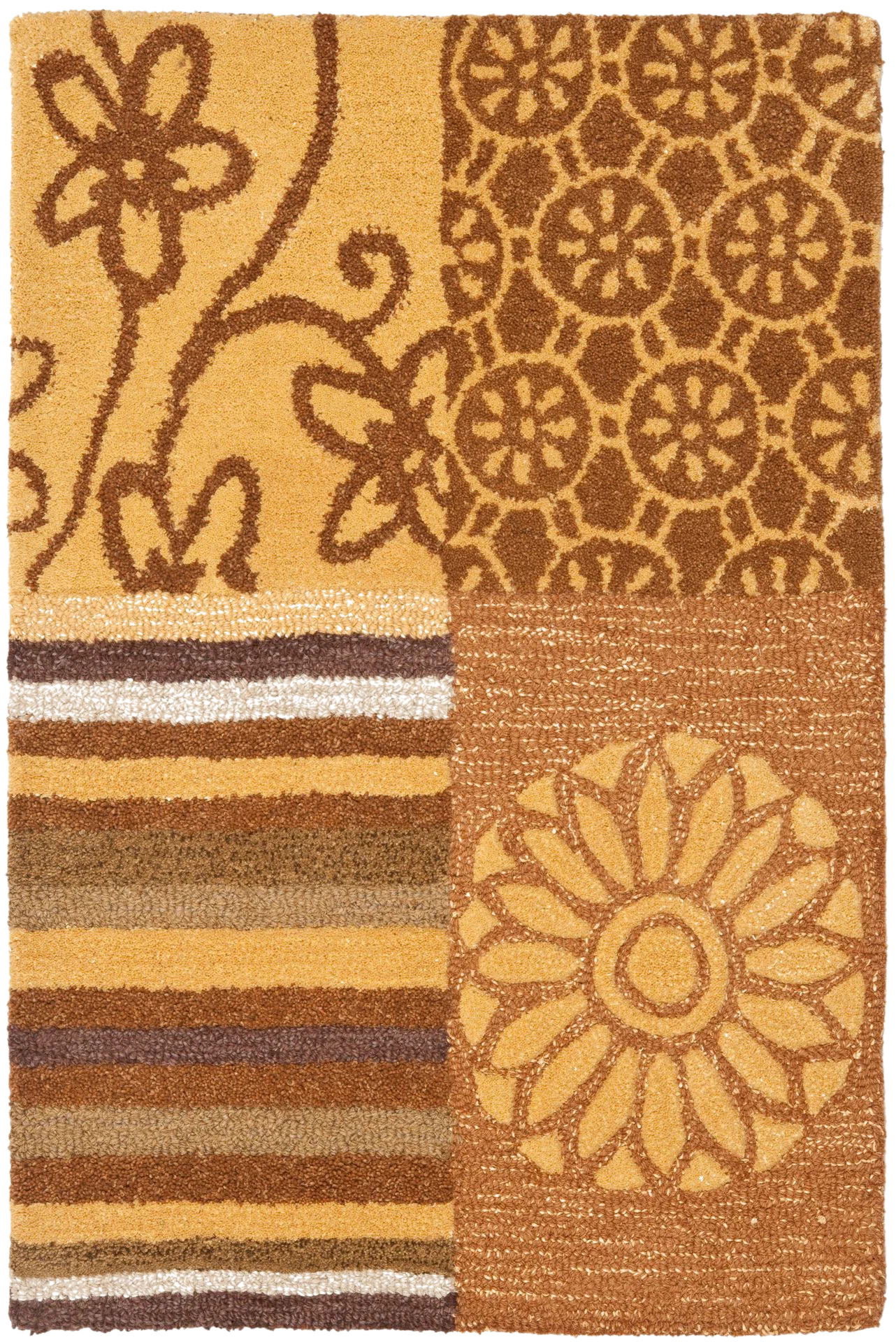 Soho Patchwork Floral Hand-Tufted Rug