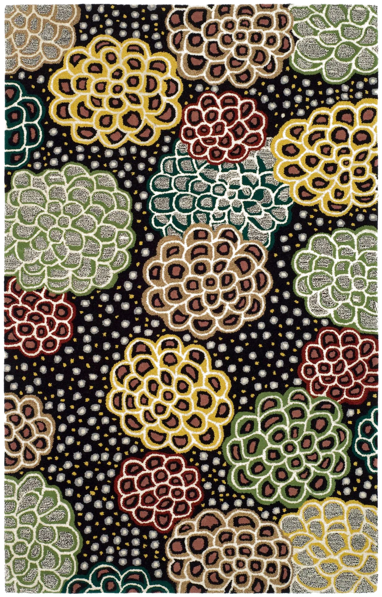 Soho Cellular Floral Hand-Tufted Rug