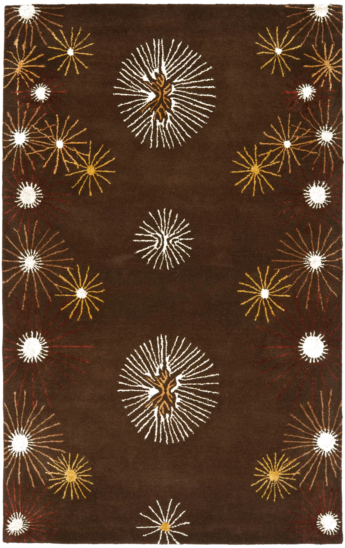 Soho Sunburst Border Hand-Tufted Wool Rug