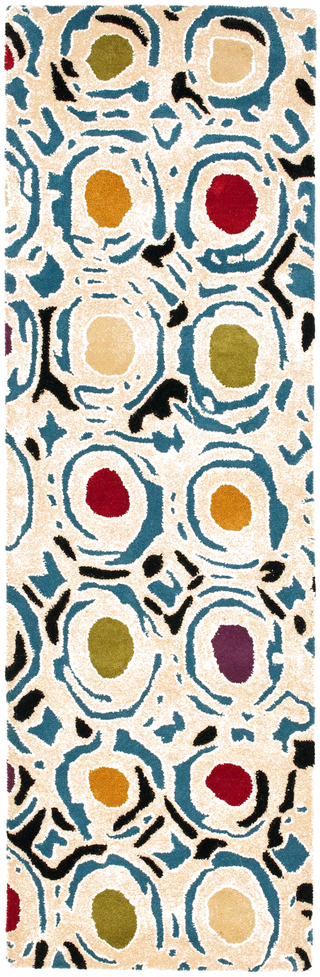 Soho Abstract Rings Hand-Tufted Rug