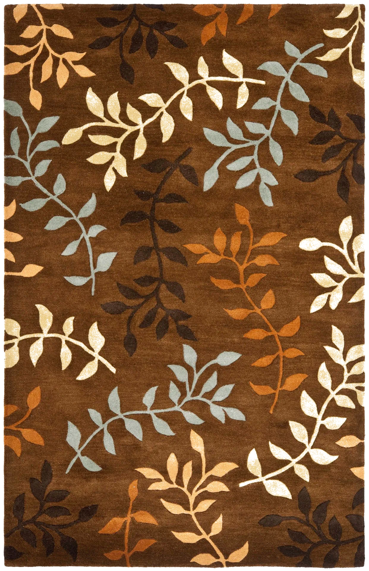 Soho Scattered Leaf Vine Hand-Tufted Rug