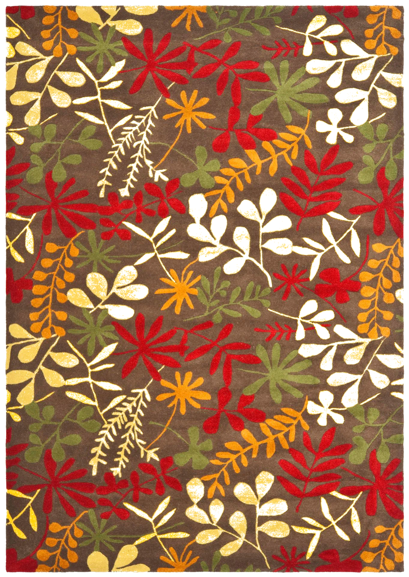 Soho Botanical Leaves Hand-Tufted Rug