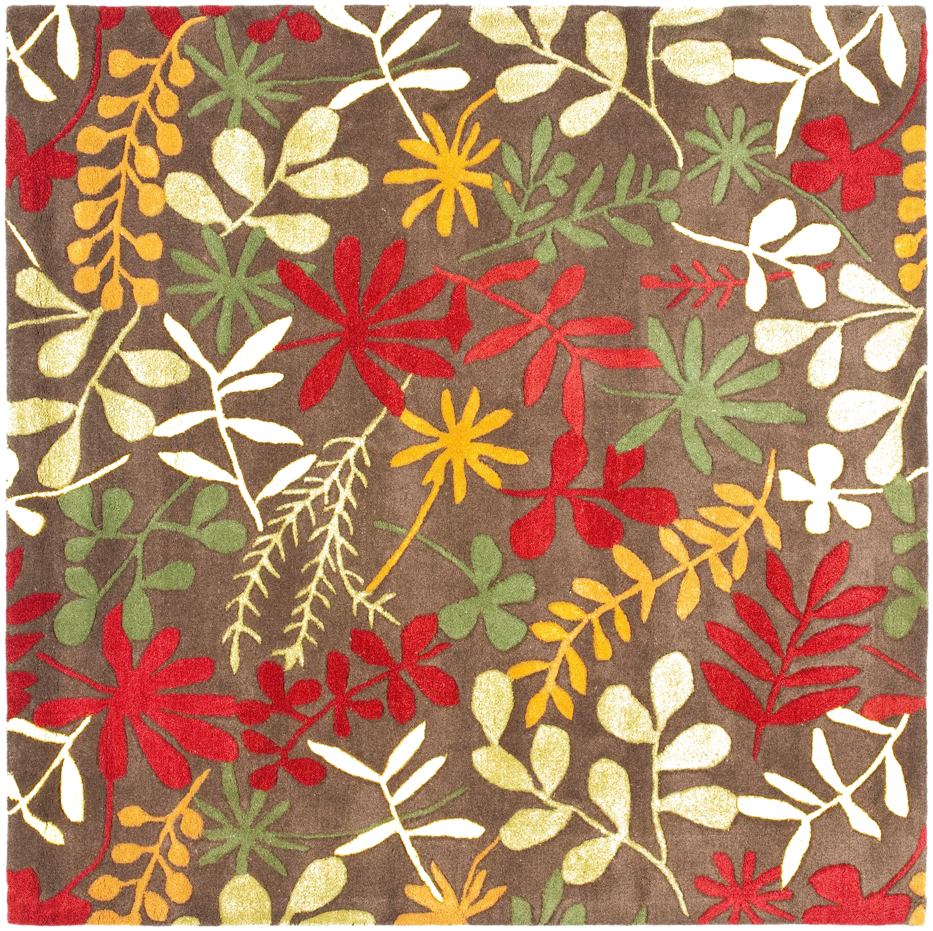Soho Botanical Leaves Hand-Tufted Rug