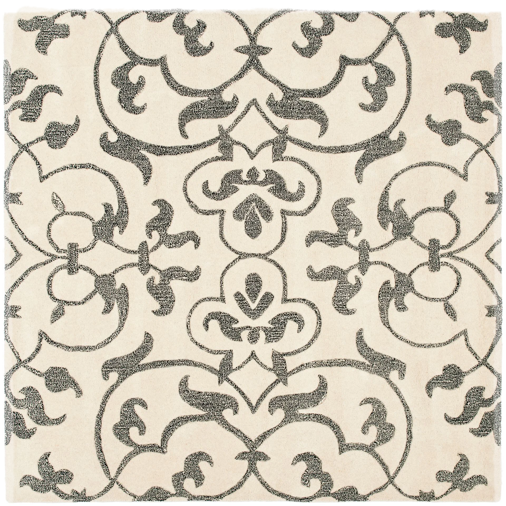 Soho Scrolling Foliage Hand-Tufted Wool Rug