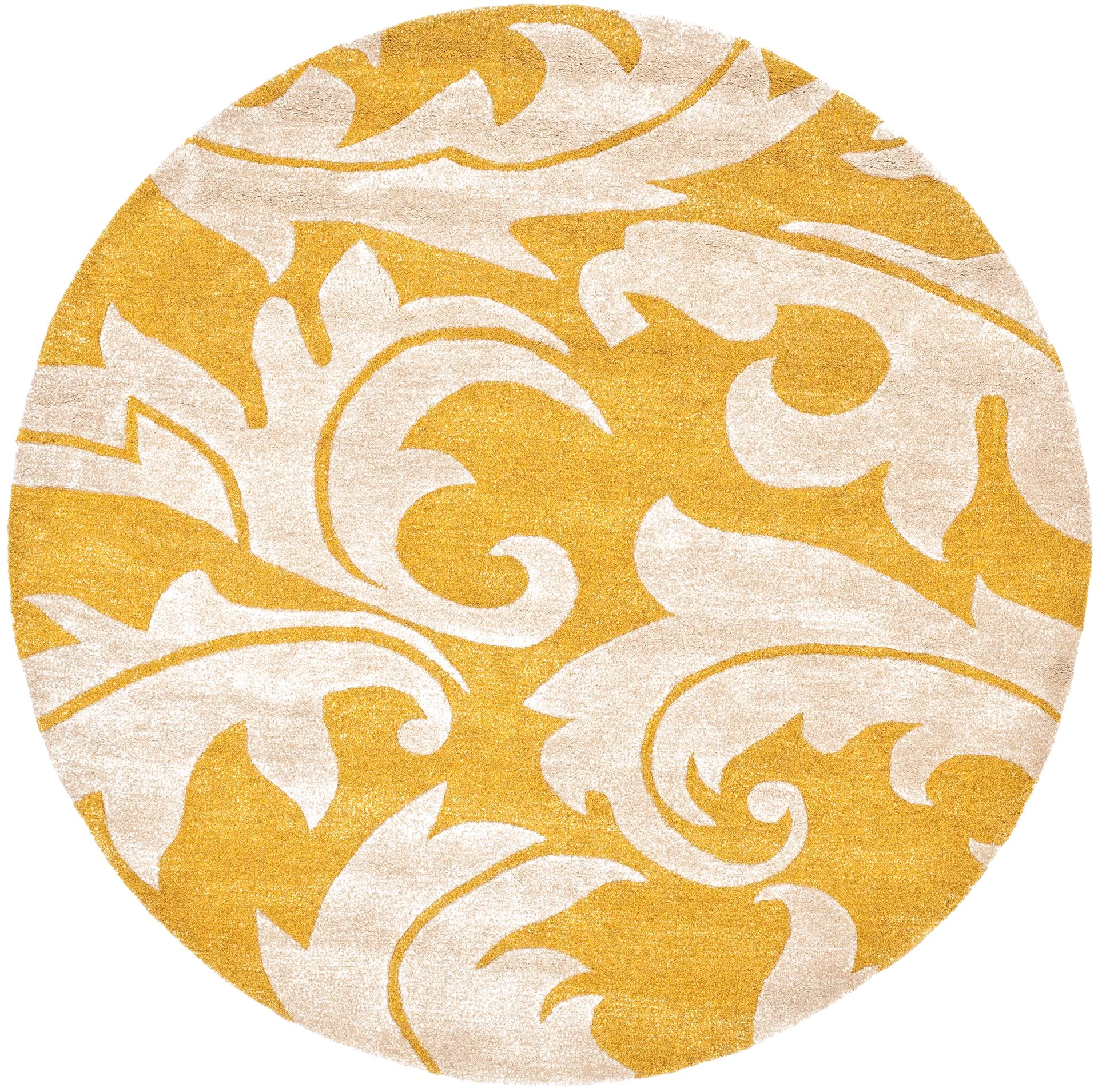 Soho Scrolling Leaf Hand-Tufted Rug