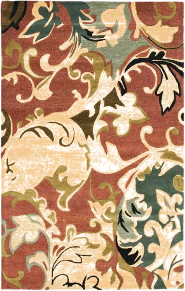 Soho Leaf Hand-Tufted Rug