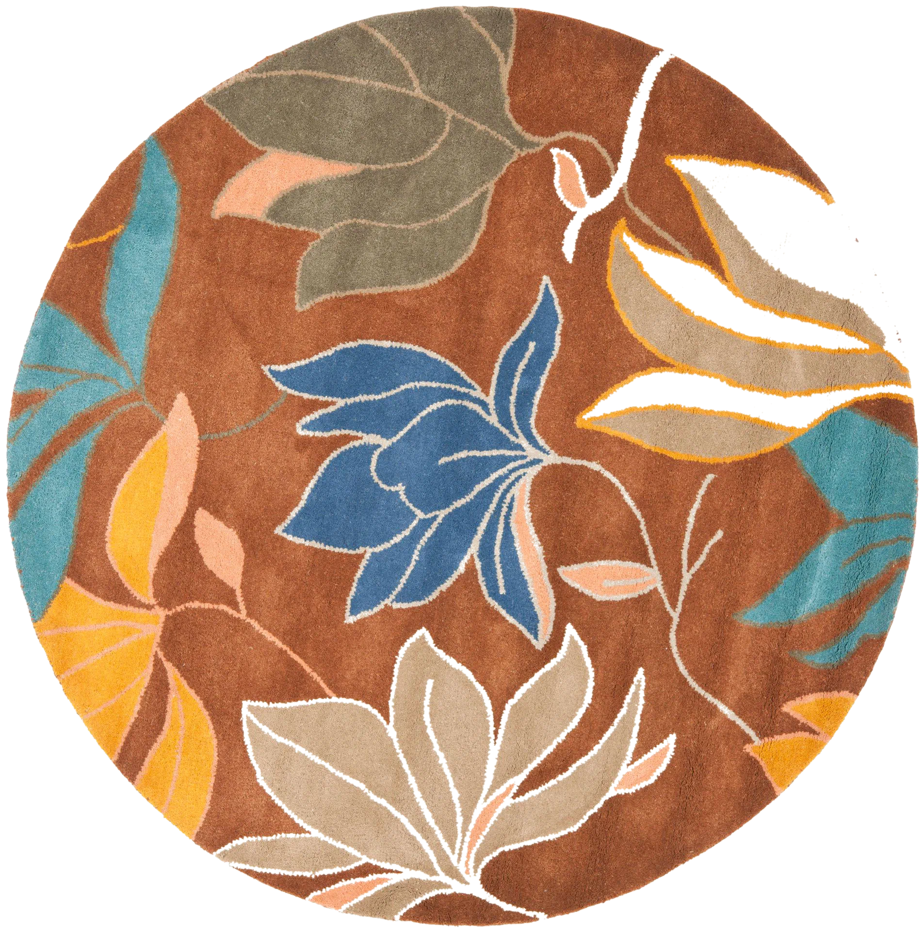 Soho Magnolia Blossom Hand-Tufted Wool Rug
