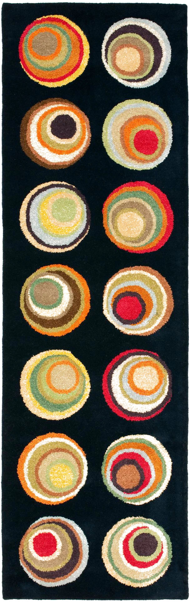 Soho Retro Polka Dot Hand-Tufted Wool Rug